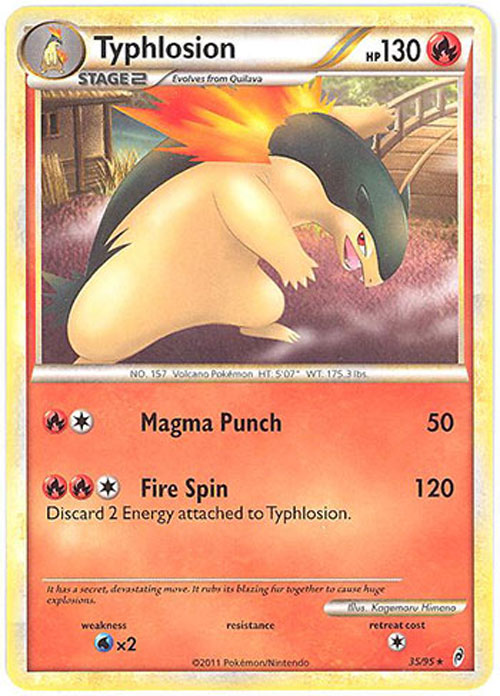 Pokemon Card - Call of Legends 35/95 - TYPHLOSION (rare)