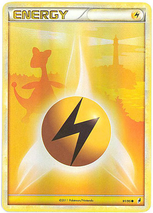 Pokemon Card - Call of Legends 91/95 - LIGHTNING ENERGY (reverse holo-foil)