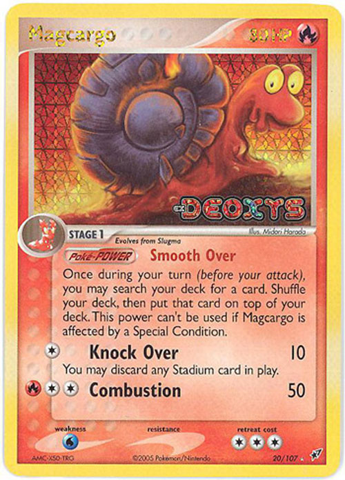 Pokemon Card - Deoxys 20/107 - MAGCARGO (rare)