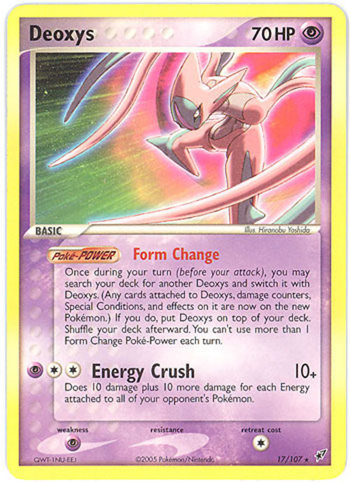Pokemon Card - Deoxys 17/107 - DEOXYS (rare)