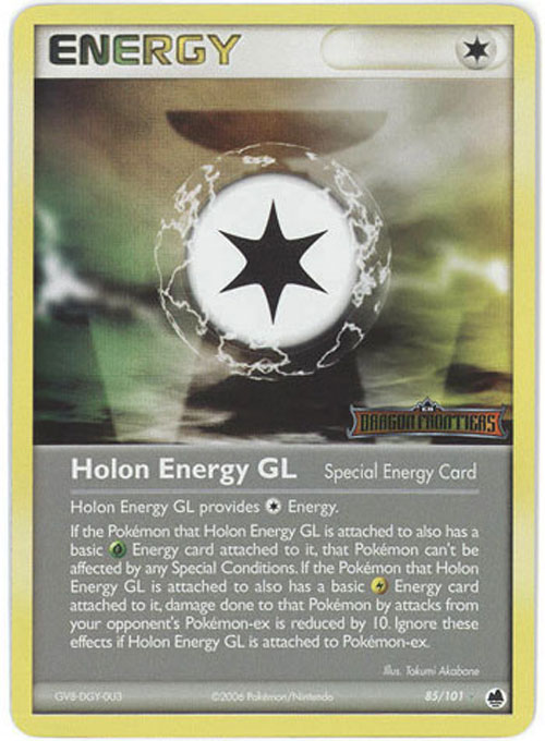 Pokemon Card - Dragon Frontiers 85/101 - HOLON ENERGY GL (reverse holo)