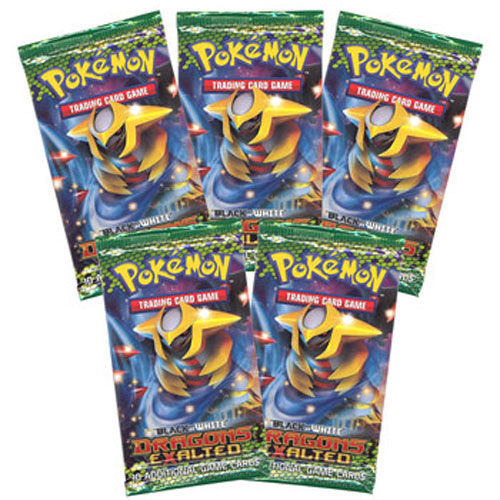 Pokemon Cards - BW DRAGONS EXALTED - Booster Packs (5 Pack Lot)