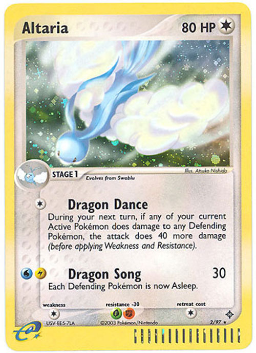 Pokemon Card - Dragon 2/97 - ALTARIA (holo-foil)