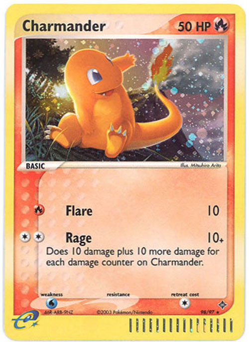 Pokemon Card - Dragon 98/97 - CHARMANDER (holo-foil)