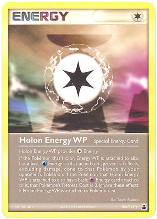 Pokemon Card - Delta Species 106/113 - HOLON ENERGY WP (rare)