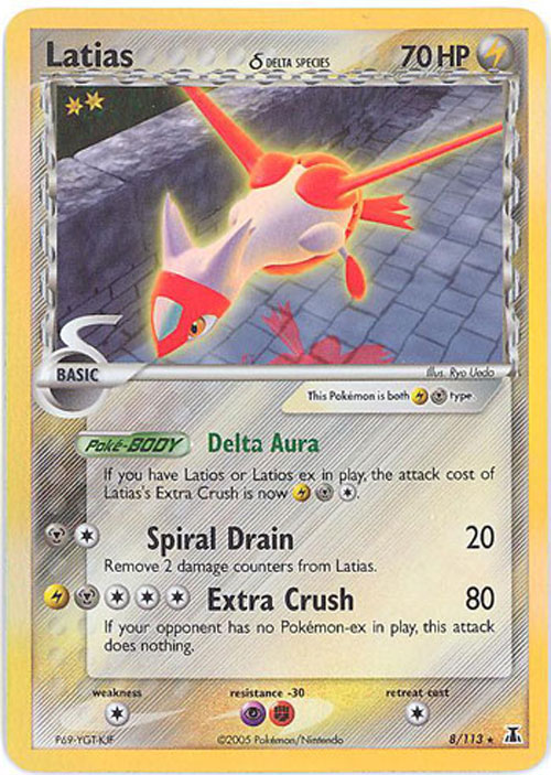 Pokemon Card - Delta Species 8/113 - LATIAS (holo-foil)