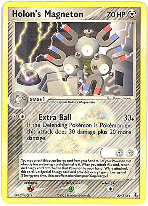 Pokemon Card - Delta Species 22/113 - HOLON'S MAGNETON (rare)