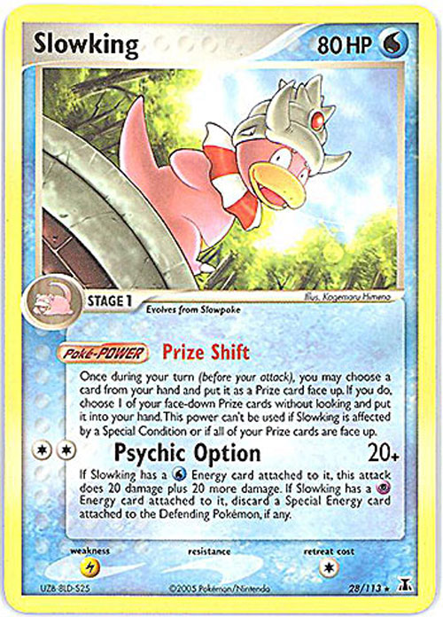 Pokemon Card - Delta Species 28/113 - SLOWKING (rare)