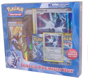Pokemon Cards - DIALGA Premium Box - (1 Theme Deck, 2 Boosters, 1 Promo Card & 1 Jumbo Card)