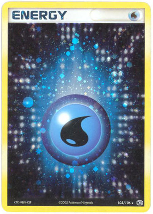 Pokemon Card - Emerald 103/106 - WATER ENERGY (holo-foil)