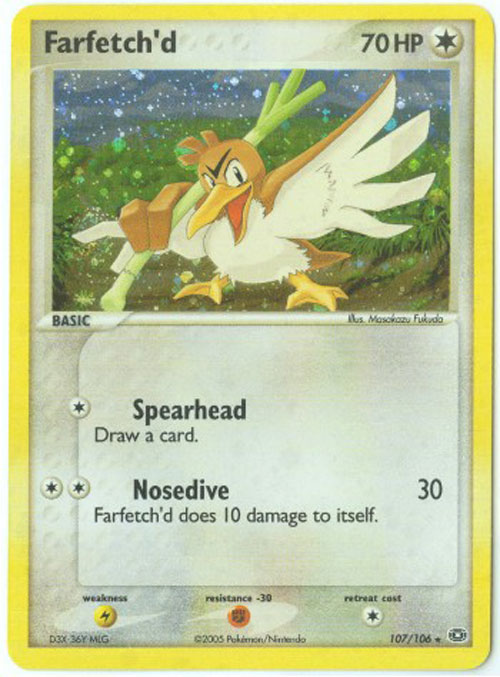 Pokemon Card - Emerald 107/106 - FARFETCH'D (holo-foil)