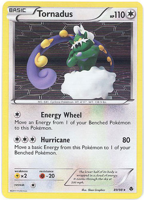 Pokemon Card - Emerging Powers 89/98 - TORNADUS (holo-foil)