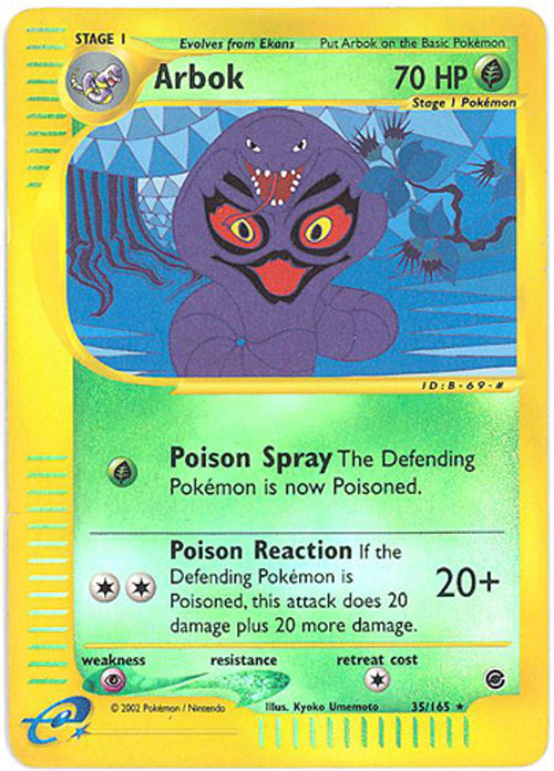 Pokemon Card - Expedition 35/165 - ARBOK (rare)
