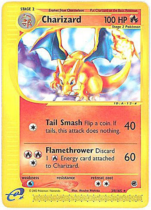 Pokemon Card - Expedition 39/165 - CHARIZARD (rare)