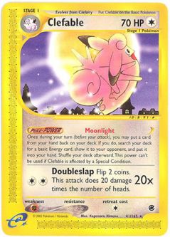 Pokemon Card - Expedition 41/165 - CLEFABLE (rare)