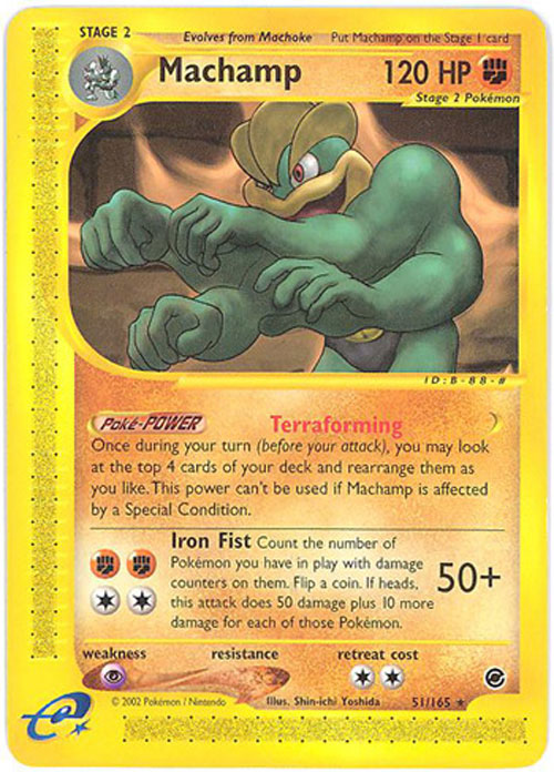 Pokemon Card - Expedition 51/165 - MACHAMP (rare)
