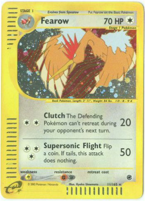 Pokemon Card - Expedition 11/165 - FEAROW (holo-foil)