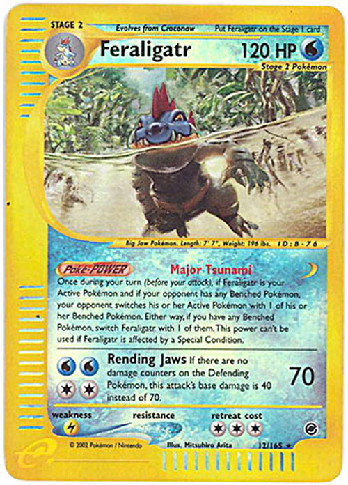 Pokemon Card - Expedition 12/165 - FERALIGATR (holo-foil)