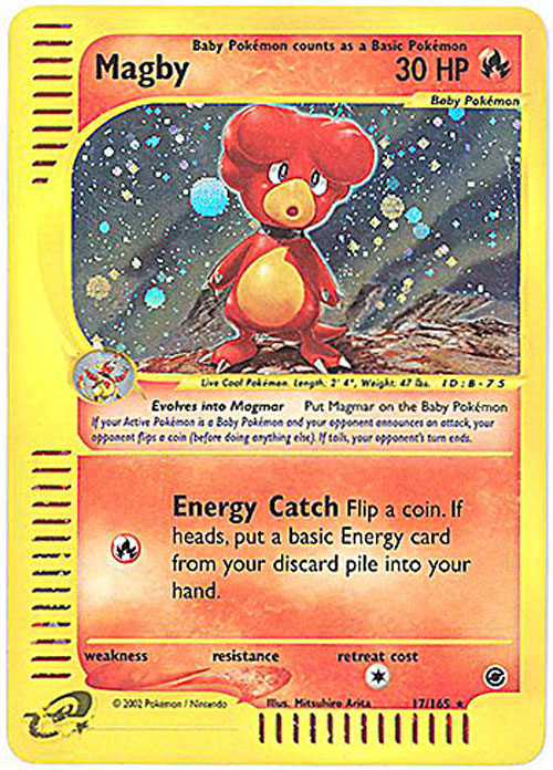 Pokemon Card - Expedition 17/165 - MAGBY (holo-foil)
