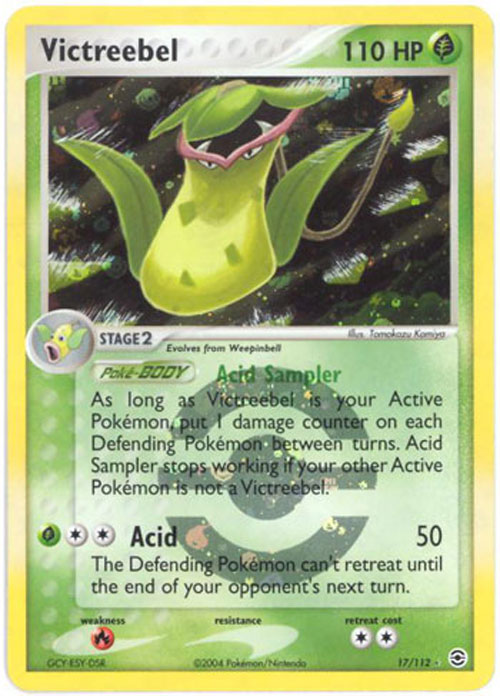 Pokemon Card - Fire Red Leaf Green 17/112 - VICTREEBEL (reverse holo)