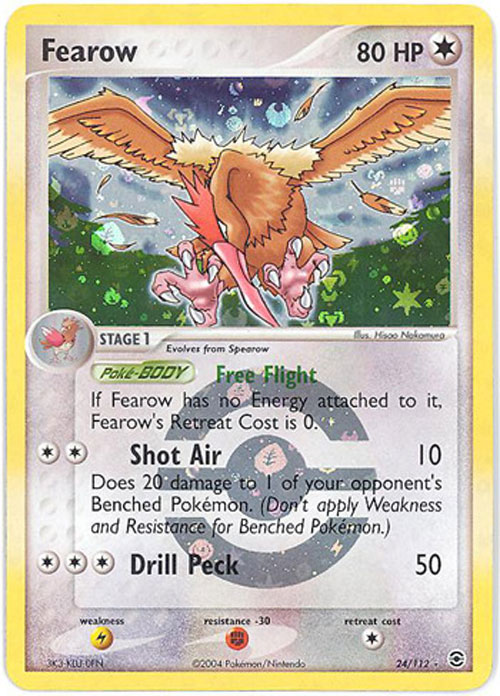 Pokemon Card - Fire Red Leaf Green 24/112 - FEAROW (rare)