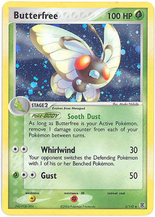 Pokemon Card - Fire Red Leaf Green 2/112 - BUTTERFREE (holo-foil)