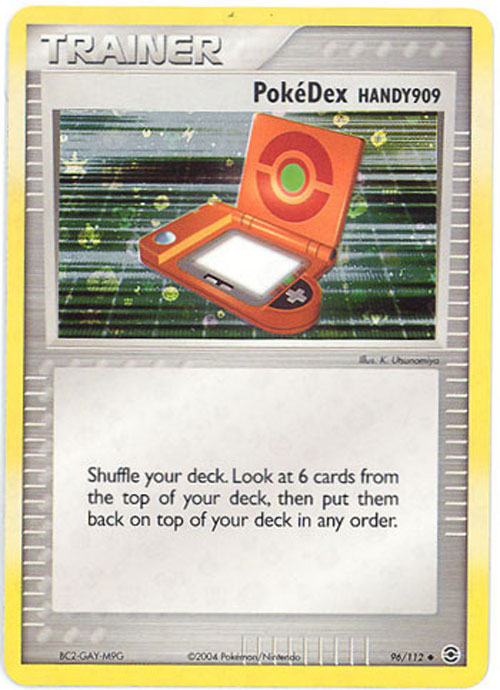 Pokemon Card - Fire Red Leaf Green 96/112 - POKEDEX HANDY 909 (reverse holo)