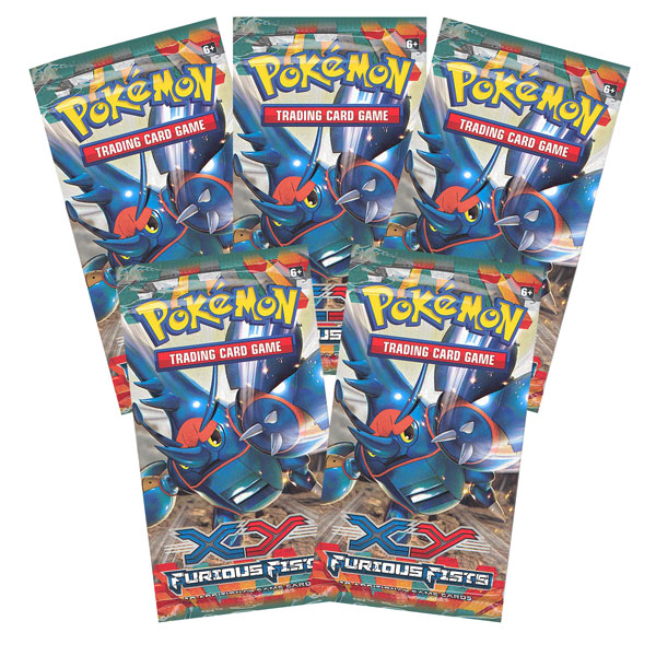 Pokemon Cards - XY Furious Fists - Booster Packs (5 Pack Lot)
