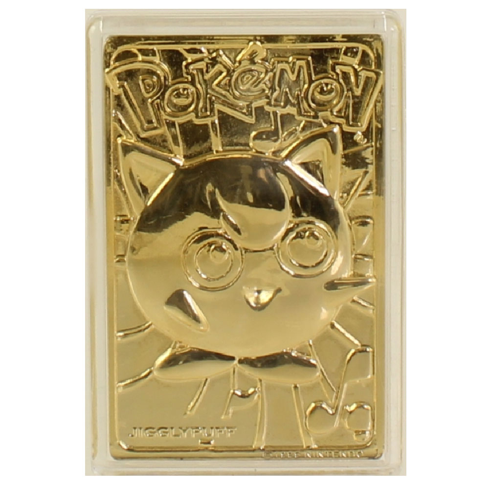 Pokemon Toys - Burger King Gold-Plated Trading Card - JIGGLYPUFF #039 (Gold Card Only)