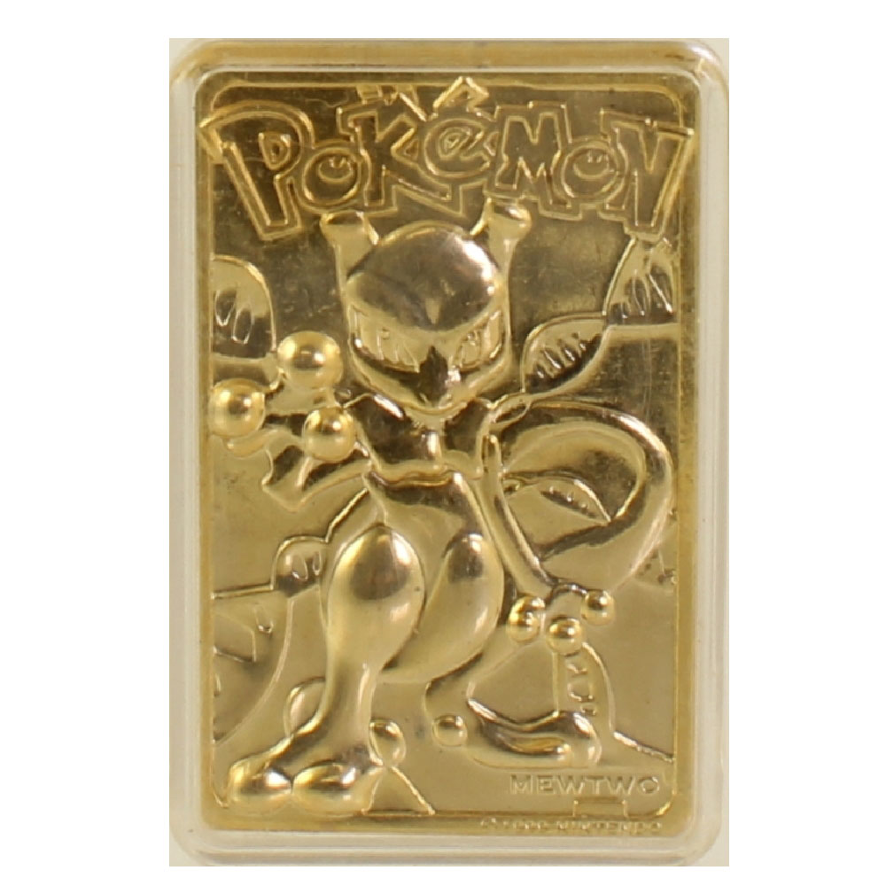 Pokemon Toys - Burger King Gold-Plated Trading Card - MEWTWO #150 (Gold Card Only)