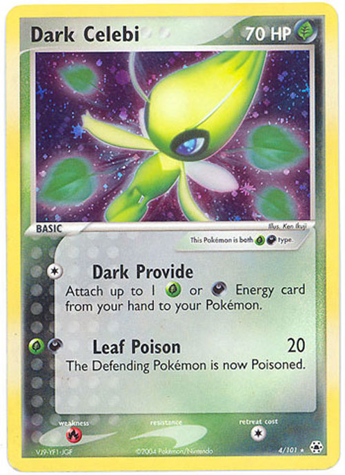 Pokemon Card - Hidden Legends 4/101 - DARK CELEBI (holo-foil)