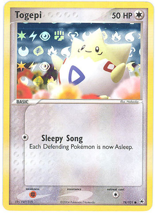 Pokemon Card 78/101 - TOGEPI (reverse holo)