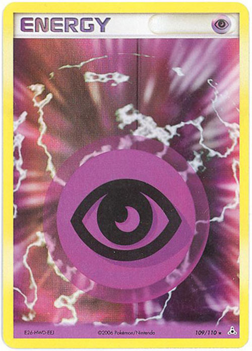 Pokemon Card - Holon Phantoms 109/110 - PSYCHIC ENERGY (holo-foil)