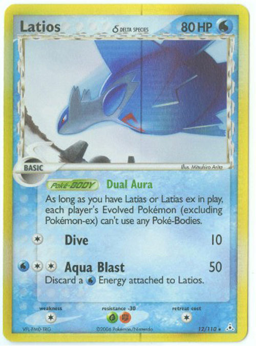 Pokemon Card 12/110 - LATIOS (holo-foil)