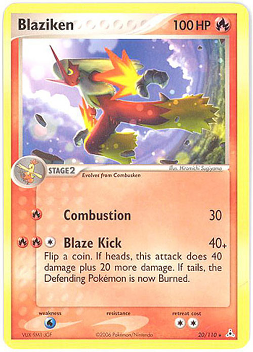 Pokemon Card - Holon Phantoms 20/110 - BLAZIKEN (rare)