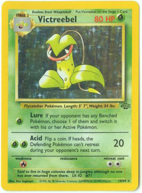 Pokemon Card - Jungle 14/64 - VICTREEBEL (holo-foil)