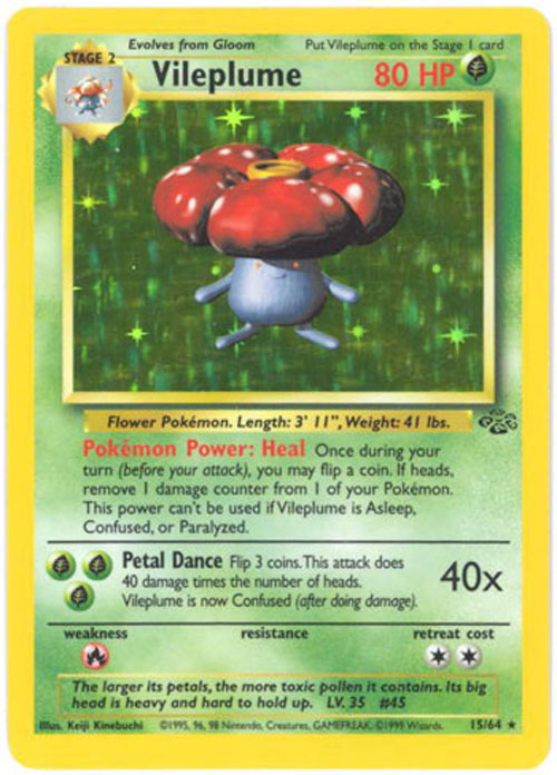 Pokemon Card - Jungle 15/64 - VILEPLUME (holo-foil)