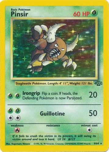 Pokemon Card - Jungle 9/64 - PINSIR (holo-foil)