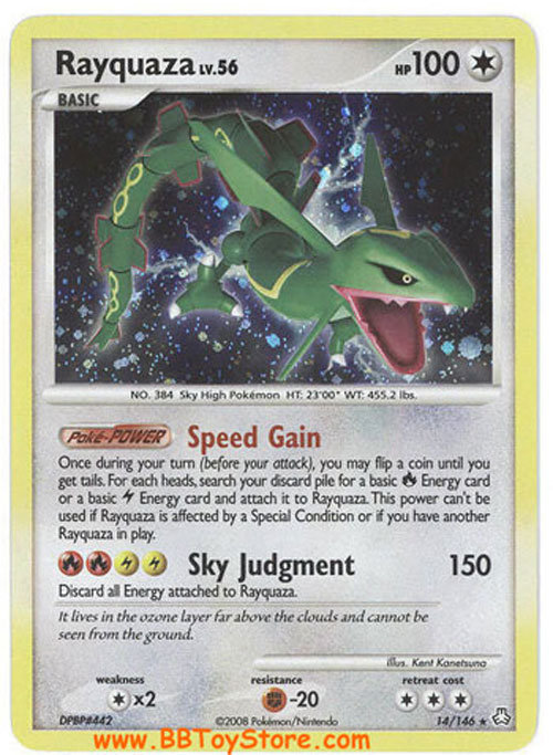 Pokemon Card - Legends Awakened 14/146 - RAYQUAZA Lv.56  (holo-foil)