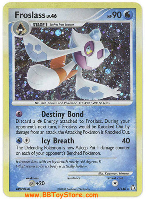Pokemon Card - Legends Awakened 3/146 - FROSLASS Lv.46  (holo-foil)