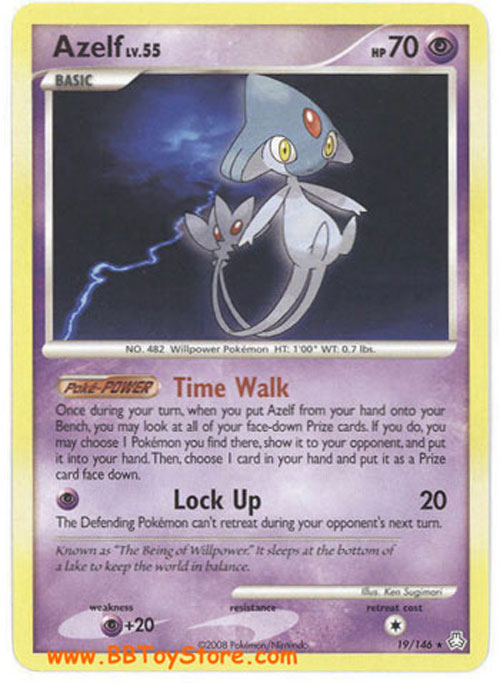 Pokemon Card - Legends Awakened 19/146 - AZELF Lv.55  (rare)