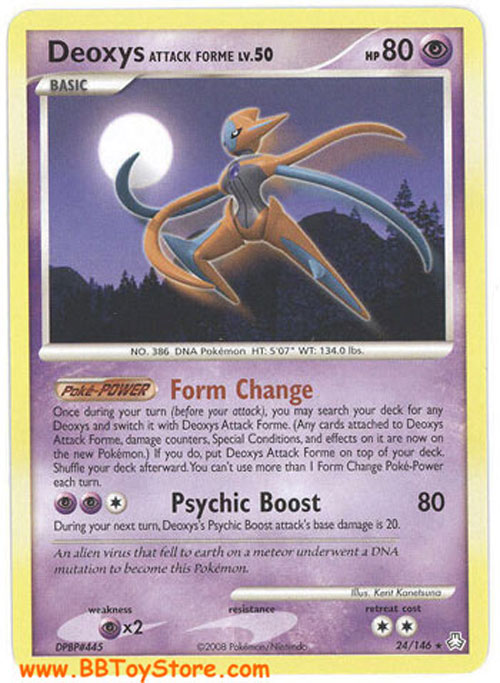 Pokemon Card - Legends Awakened 24/146 - DEOXYS ATTACK FORME Lv.50  (rare)
