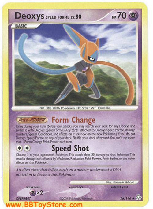 Pokemon Card - Legends Awakened 26/146 - DEOXYS SPEED FORME Lv.50  (rare)