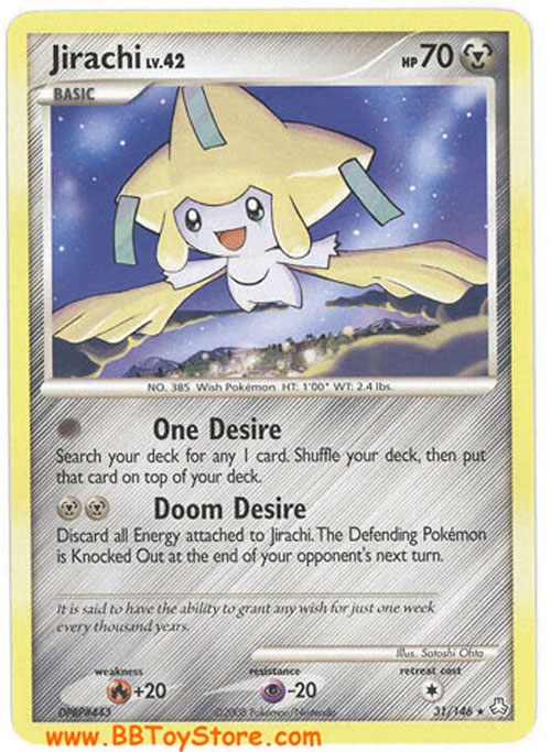 Pokemon Card - Legends Awakened 31/146 - JIRACHI Lv.42  (rare)