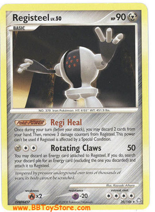 Pokemon Card - Legends Awakened 39/146 - REGISTEEL Lv.50  (rare)