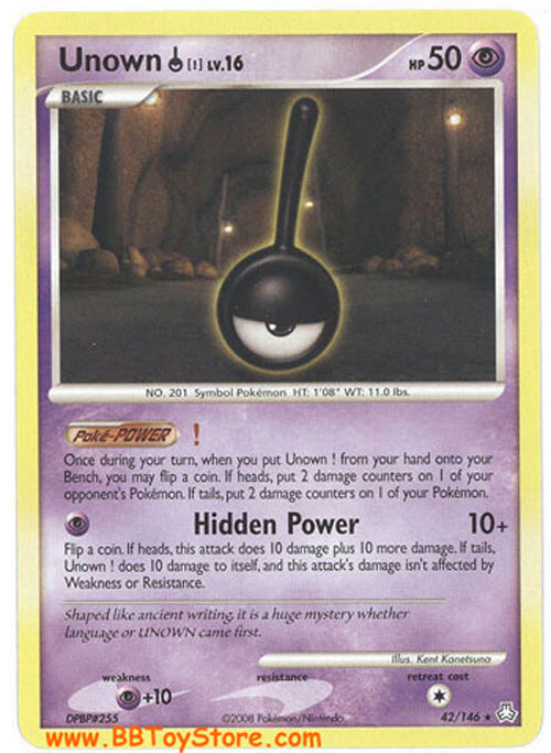 Pokemon Card - Legends Awakened 42/146 - UNOWN ! Lv.16 (rare)