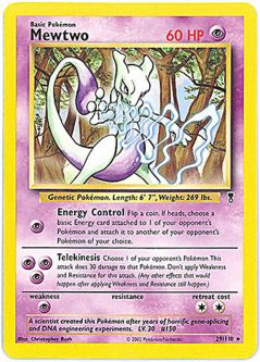 Pokemon Card - Legendary Collection 29/110 - MEWTWO (rare)