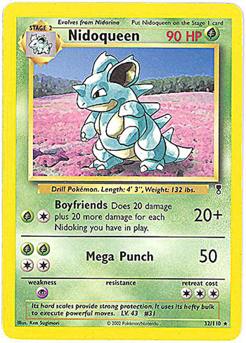 Pokemon Card - Legendary Collection 32/110 - NIDOQUEEN (rare)