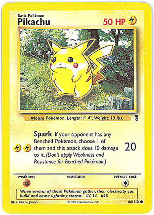 Pokemon Card - Legendary Collection 86/110 - PIKACHU (uncommon)