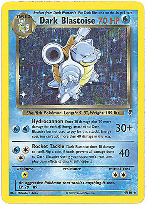 Pokemon Card - Legendary Collection 4/110 - DARK BLASTOISE (holo-foil)